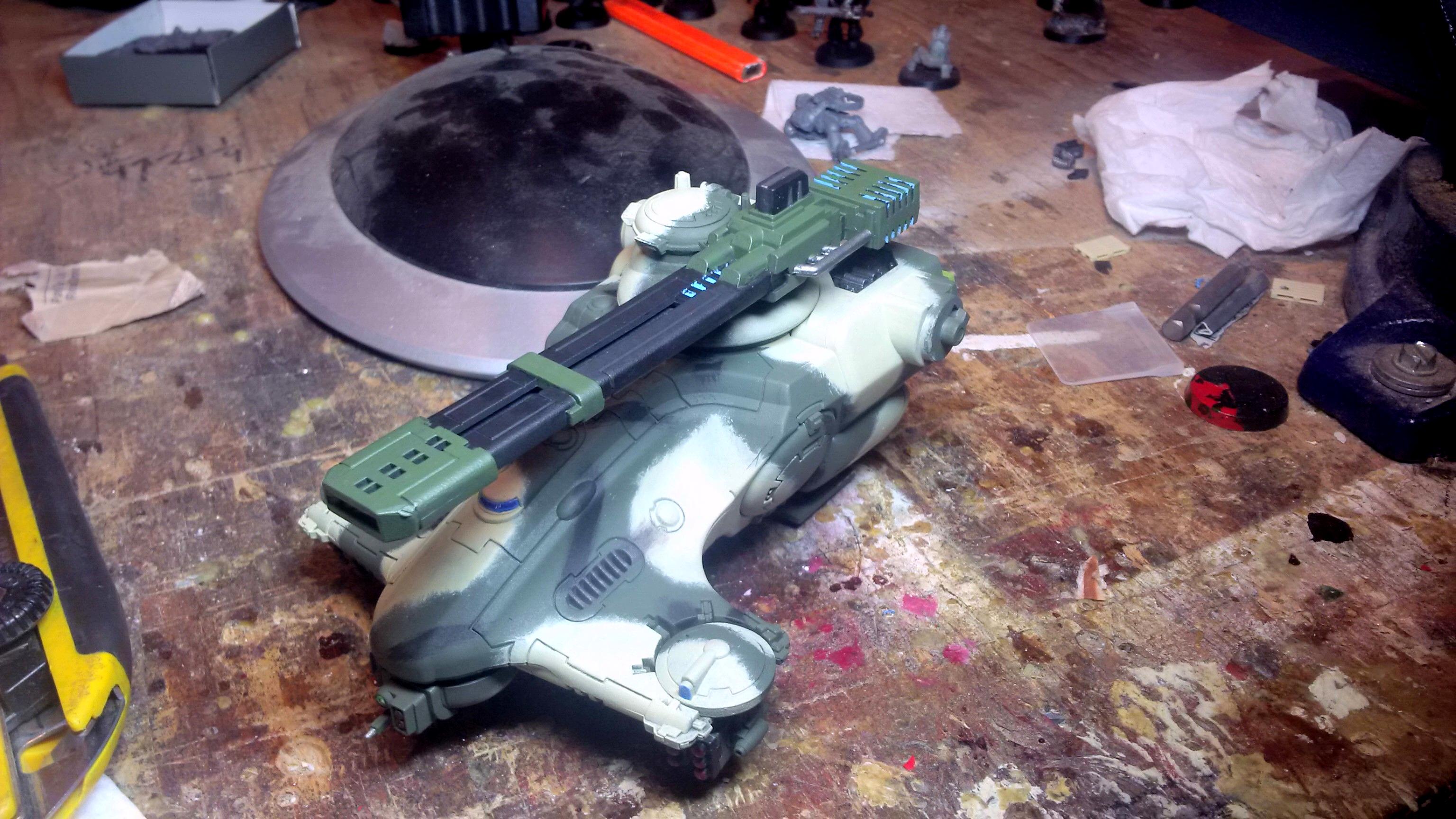 Camo Tau, Camouflage, Hammerhead, Modern, Tank, Tau, Work In Progress